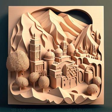 3D модель Хувара в Иордании (STL)